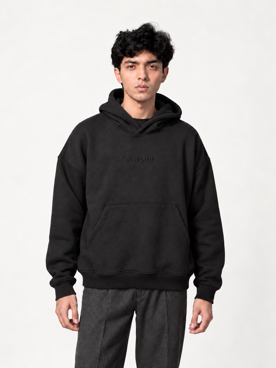 DROPLINE Graphic Hoodie  Black